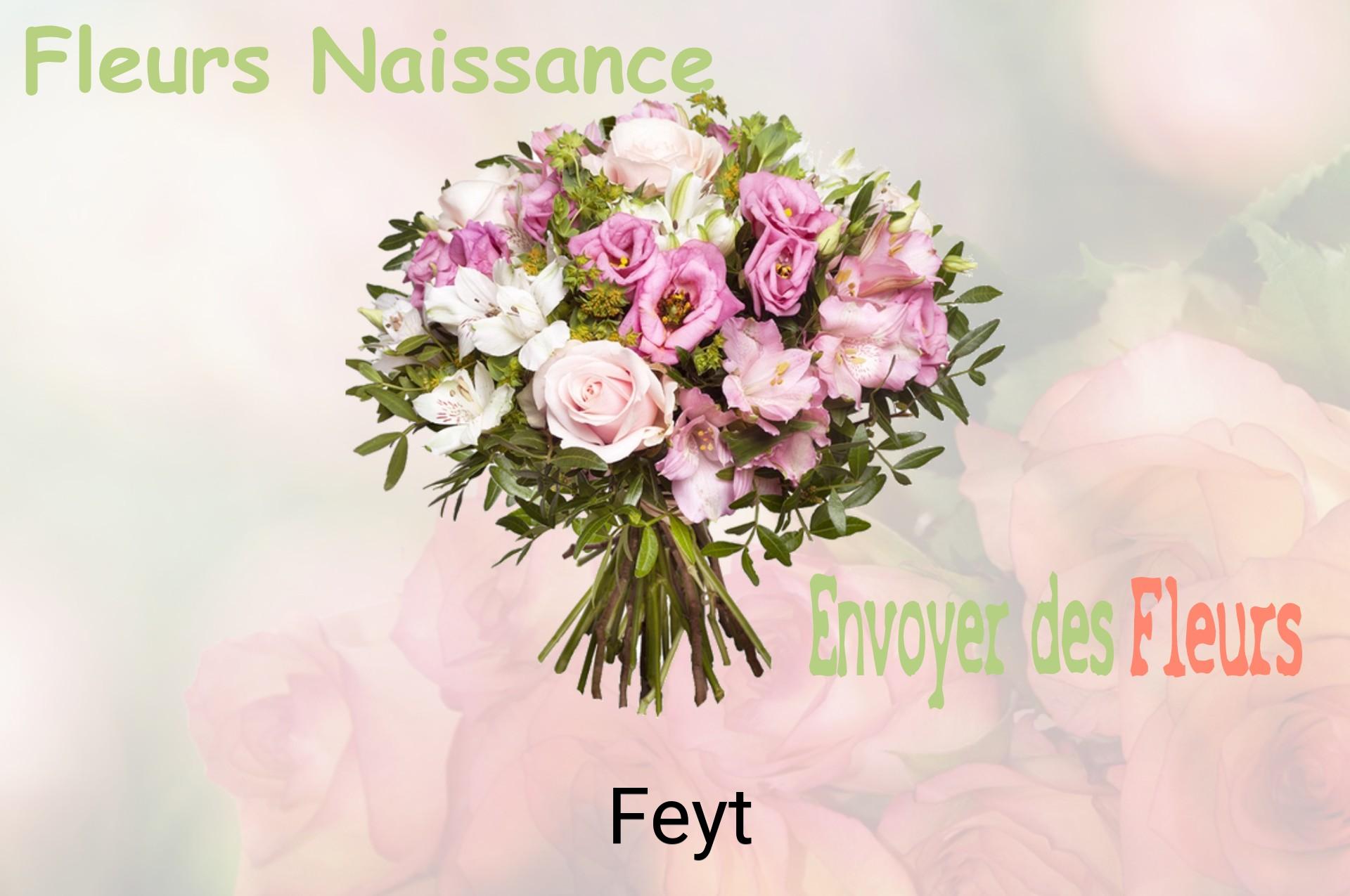 Bouquet de fleurs de naissance livré à Feyt